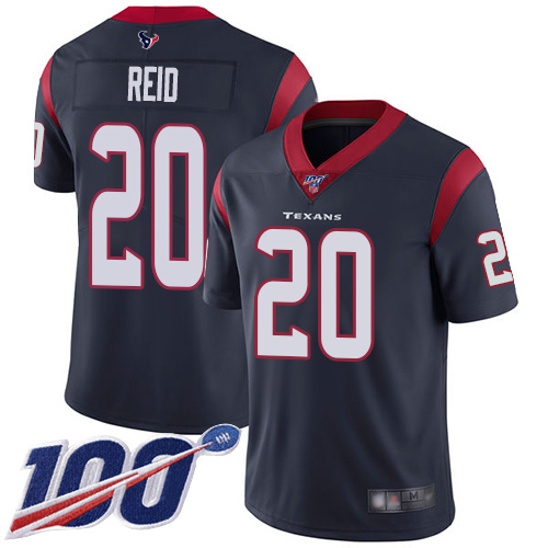 Houston Texans Limited Navy Blue Men Justin Reid Home Jersey NFL Football #20 100th Season Vapor Untouchable->youth nfl jersey->Youth Jersey